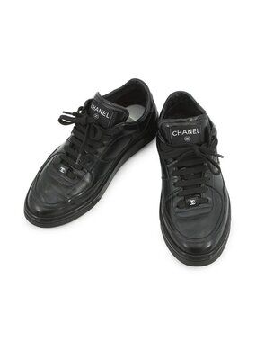 CHANEL | Shoes | Bnib Rare 27 Chanel Leather And Rubber Sneakers